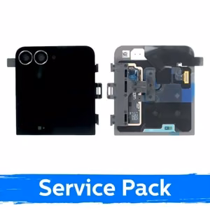 LCD Display Compatible With Samsung F961 Z Flip7 FE (OUTER) with Frame / Black / (Service Pack)
