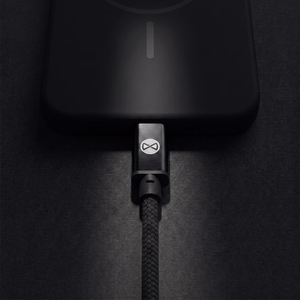 Forever Vibe kabelis USB-C - USB-C 1,0 m 60W tumši pelēks