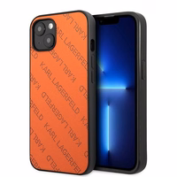 Karl Lagerfeld KLHCP13SPTLO iPhone 13 mini 5,4 "oranžs cietais apvalks Perforēts Allover