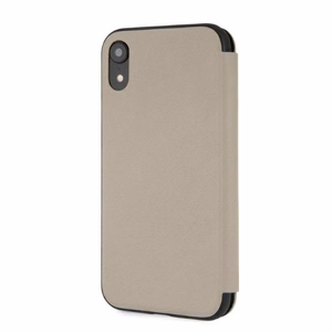 BMW vāciņš iPhone Xr ar logotipa reljefu - bēšs