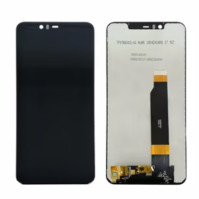 LCD Displejs Saderīgs ar Nokia 5.1 Plus Melns HQ