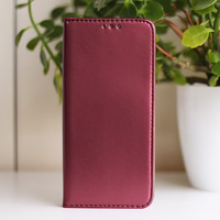 Viedais Magnetic maciņš for Samsung Galaxy A37 5G bordo