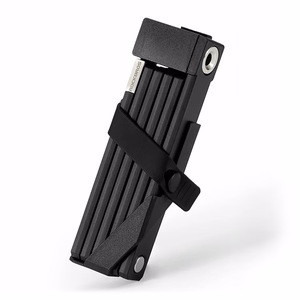 Rockbros 32140003001 salokāma velosipēda slēdzene ar atslēgu un rokturi, 88cm - melna