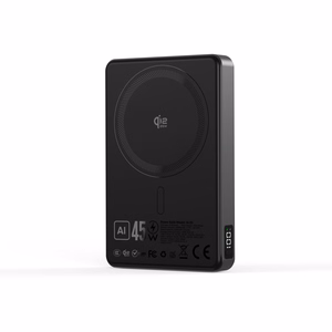 Blavec Power Bank 10000mAh BJ-05 Ultra Fast 16mm - Type C - Qi2.2 25W + PD 45W magnetic induction Magsafe 2 in 1 (PBBJ05-QI22MC10B) black aluminum (damaged packaging)