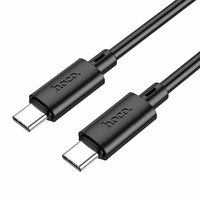 Kabelis USB C uz USB C Hoco 3A 60W 2 m X88 melns