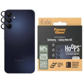 PanzerGlass Hoops Grūdinta stikla Objektīva vāciņš skirtas Samsung Galaxy A16 / A16 5G - melns