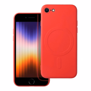 SILICONE MAG COVER viedtālruņa apvalks, saderīgs ar MagSafe, IPHONE 7 / 8 / SE 2020 / SE 2022, sarkans