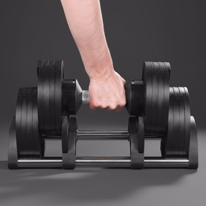 REBEL ACTIVE regulējama čuguna hantele, 36 kg, regulēšanas solis 2 kg