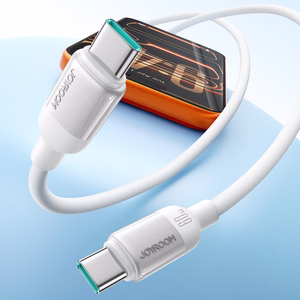 Joyroom S-A62 Lively Series 60W USB-C - USB-C kabelis 1.2m - balts