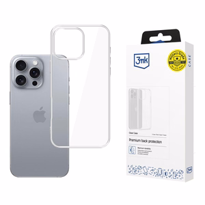 3mk Caurspīdīgs apvalks priekš iPhone 16 Pro Max - caurspīdīgs