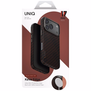 Чехол Uniq Keva EDGE Magclick с зарядкой для iPhone 17 Pro (оранжевый)