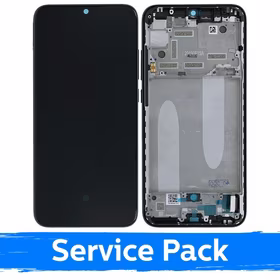 LCD Displejs Saderīgs ar Xiaomi Mi A3 Ar Frame / Kind of Pelēks / (Service Pack)