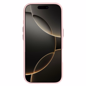 Magnētisks plānais spīdīgais viedtālruņa apvalks Iphone 16e (m) - gaiši rozā
