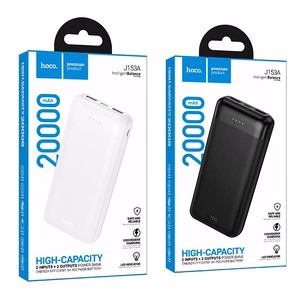 Hoco J153A ārējais akumulators, 20000 mAh, 2 A, 10 W, balts
