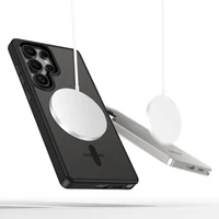 Tech-Protect MagMat MagSafe viedtālruņa apvalks Samsung Galaxy S25 Ultra - caurspīdīgs melns