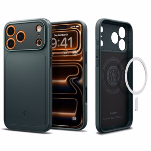 Spigen Thin Fit Magnētiskais viedtālruņa apvalks iPhone 17 Pro - Zaļš