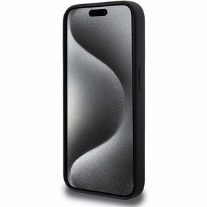 BMW M silikona raksts magnētiskais viedtālruņa apvalks iPhone 15 Pro - melns