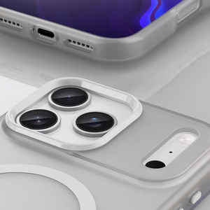 Magnētiskais abrazīvais viedtālruņa apvalks iPhone 17 Pro, saderīgs ar MagSafe - matēts balts