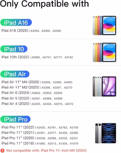 Inateck KB04002 Classic vāciņš ar tastatūru ierīcei iPad 10.9–11", melns