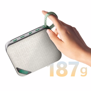 QCY SP2 IP67 Bluetooth Speaker with RGB Backlight and Stereo Mode - Gray Green
