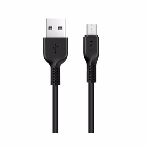 USB kabelis Hoco X20 USB-A uz MicroUSB 2.0m melns