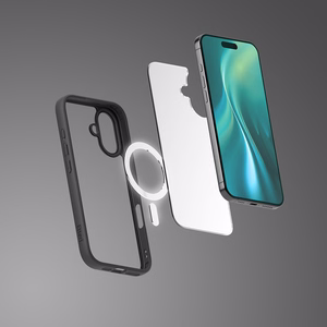 Etteri Matt Mag korpuss priekš iPhone 16 6,1" melns