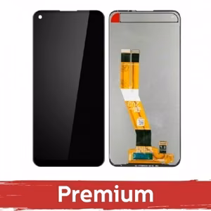 LCD displejs saderīgs ar Samsung A115 A11 melns OEM