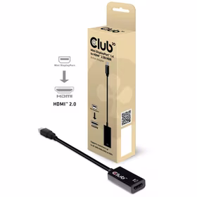 Mini DP uz HDMI aktīvs adapteris CAC-1180 Club3D