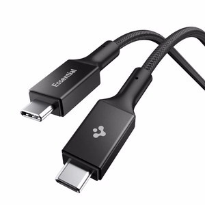 Spigen EB10010CC 100W 100 cm kabelis - Melns