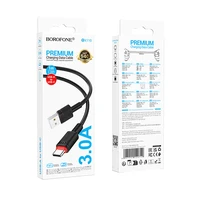 Borofone Kabelis BX110 Beneficio - USB uz Type C - 2,4A 1 metrs melns