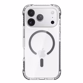 Rock Crystal Clear magnētiskā sērijas viedtālruņa apvalks Iphone 17 Pro caurspīdīgs-melns