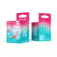 Forever Light LED Bulb G4 MR11 38° 2.2W 195lm 4000K 12V glass class F