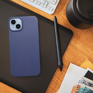 Matētais viedtālruņa apvalks IPHONE 14 zils