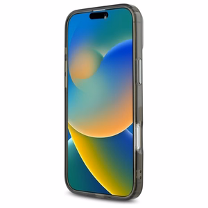 Karl Lagerfeld IML Metal Karl Head Magnētiskais iPhone 16 Plus viedtālruņa apvalks - melns