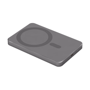 Krüger&Matz magnētiskais bezvadu ārējais akumulators, 5000 mAh, pelēks