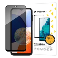 Wozinsky Privacy Glass rūdīts stikls Samsung Galaxy A14 5G / Galaxy A14 ar Anti Spy privātuma filtru