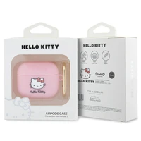 Hello Kitty silikona 3D Kitty galvas apvalks AirPods 3 - rozā