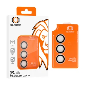 Aizsargstikls Tel Protect Titanium Lens 99% AR uz kameras Samsung Galaxy S25 Plus caurspīdīgs (3 objektīvi)