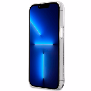 Guess Liquid Glitter Marble viedtālruņa apvalks iPhone 14 - balts