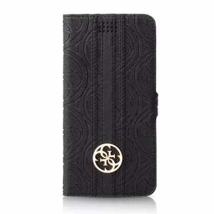 Guess 4G Heritage Book universāls L 4.6" - 5.2" maciņš melns