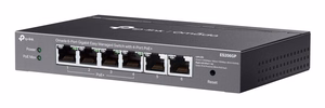 TP-Link Omada ES206GP tīkla slēdzis Managed Gigabit Ethernet (10/100/1000) Power over Ethernet (PoE) melns