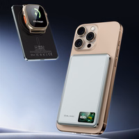 Blavec Portatīvais lādētājs 10000mAh BJ-03 Plāns 13,5mm - Type C - 22,5W magnētiskā Magsafe 3 in 1 (PBBJ03-MC10G) pelēka