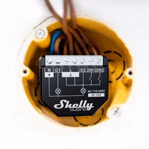 Shelly Qubino Wave2PM Controller, 2-channel, Z-Wave (Power measurement)