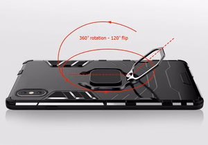 Чехол Ring Armor для Xiaomi Redmi 13 4G чёрный