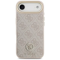 Guess 4G Strass Logo Magnētiskais viedtālruņa apvalks iPhone Air - rozā
