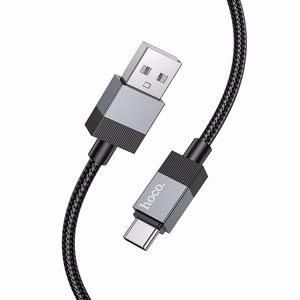 Кабель USB A to USB C Hoco 3A 1 m X110 черный