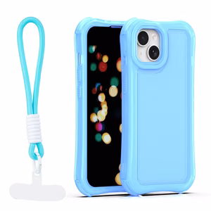 Safepop maciņš ar siksniņu priekš iPhone 14 6,1" zils