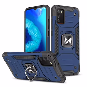 Wozinsky gredzena bruņu hibrīda apvalks + magnētiskais turētājs Samsung Galaxy A03s zils