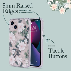 Rifle Paper Clear vāciņš ierīcei iPhone 14 Plus, ar “Willow” rakstu