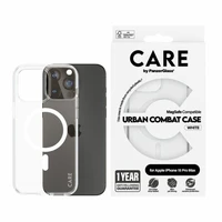 CARE by PanzerGlass Urban Combat Magnētiskais viedtālruņa apvalks iPhone 15 Pro Max - balts